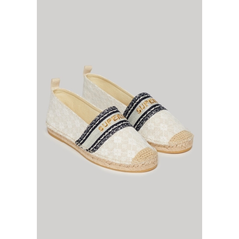 Canvas espadrilles met inzetstuk voor dames Superdry