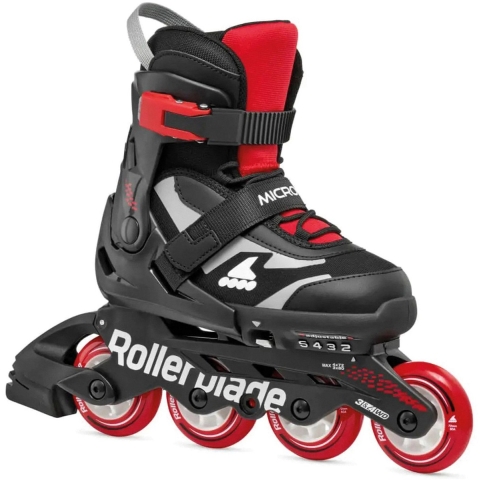 Rollerblade - Microblade Black/Red - Verstelbare Kinderskates - 33-36.5