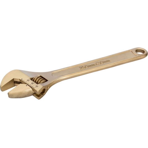 Bahco Moersleutel | verstelbaar | met centrale moer | vonkvrij | aluminium brons | 8" | 200 mm | 24 mm - NS001-200