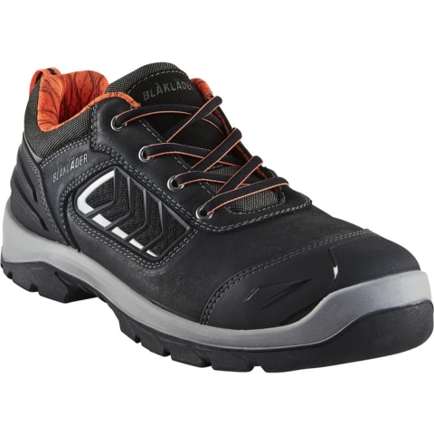 Blåkläder Veiligheidsschoen 2450 S3 Laag | Zwart/Oranje | Maat 35 - 00.183.004.35