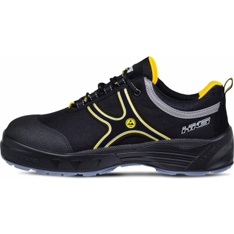 HKS Werkschoen K2 AM Laag S3 ESD | Zwart/Geel | Maat 47 - 00.162.050.47