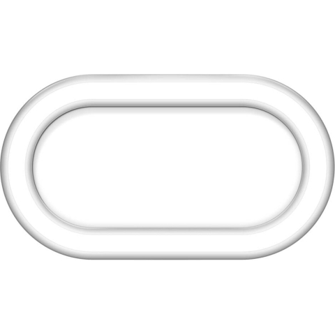 ETH Loïs - plafondlamp - 30 x 4,5 cm - 3 stappen dimmer - 12W LED incl. -  IP44 - wit