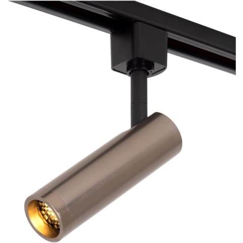 Lucide Track Grado Railspot - 1-fase Railsysteem - Ø 3,9 x 13,5 cm - grijs ijzer