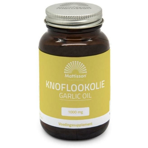 Gratis Verzending: 2x Mattisson Knoflookolie 1000mg 60 capsules