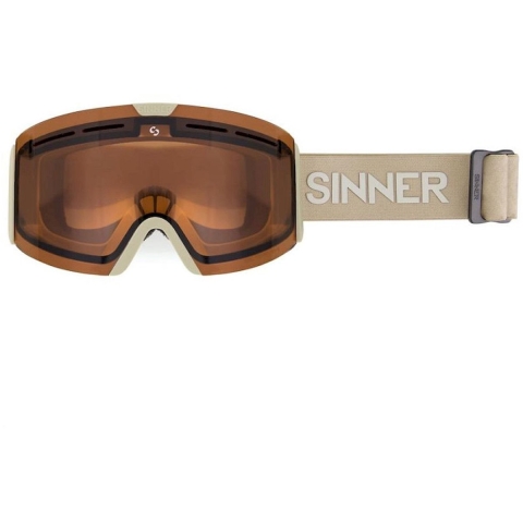 Sinner ARC TRANS+ lens skibril mat lichtgrijs/oranje