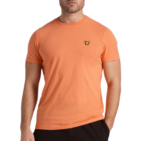 Men's Lyle And Scott Martin Short Sleeve T-Shirt in Coral