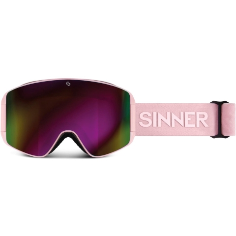 Sinner AURA skibril mat roze + extra roze S1 lens