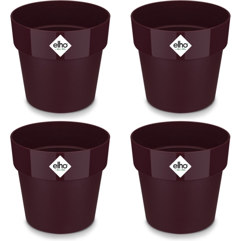 Bloempot set van 4 moerbei 18x17cm 29L