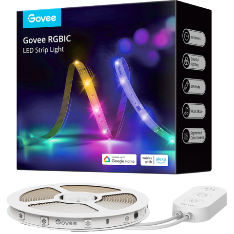 Govee Rgbic Basic Led Strip Lights - 5m Slimme Ledstrip Wit