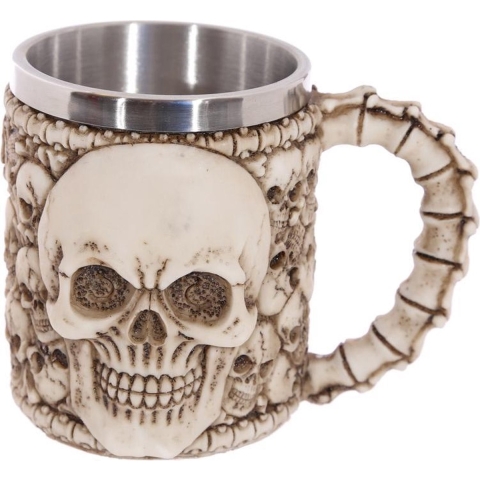 Decoratieve mok met schedels Puckator