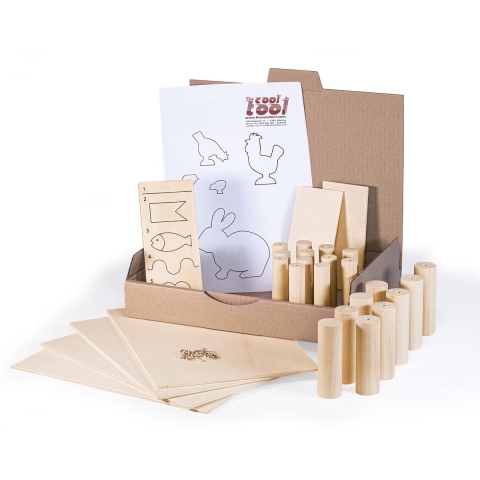 Het Cool gereedschap Materiaal Pak - Houtdraaien en zagen - The cool tool - OneSize - Creatieve Speelset