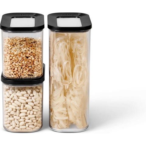 Mepal Starterset bewaardoos Modula 3-delig - zwart