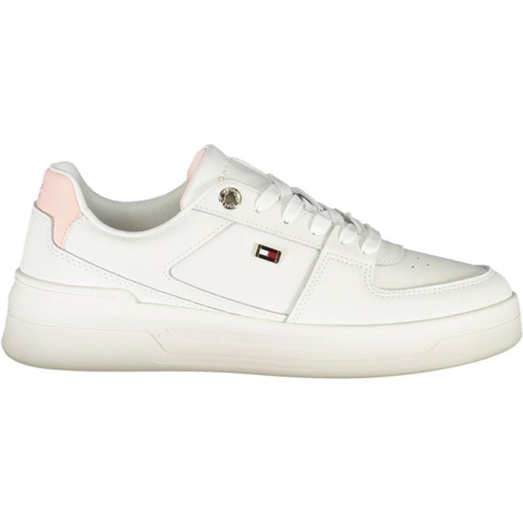 Tommy Hilfiger Flag Basket Sneakers Dames Sneakers Ecru/whimsy Pink