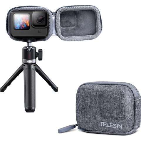 Telesin opbergcase voor GoPro Hero 9/10/11/12 - grijs
