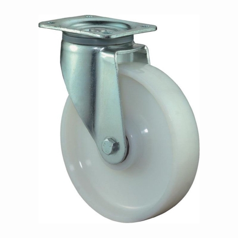 BS Rollen Zwenkwiel voor zware last | wiel-d. 200 mm draagvermogen 1000 kg | kunststof | plaat L135xB110 mm | 1 stuk - L600.B15.200 L600.B15.200