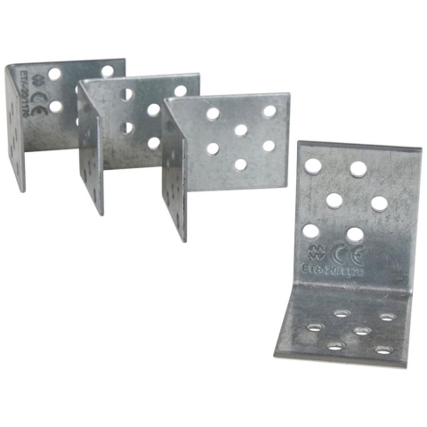 Waelbers Versterkingshoek 50x50x40mm, blauw verzinkt (GV) p/4st. KVP - 20 Stuk(s) - 4351KVP.24