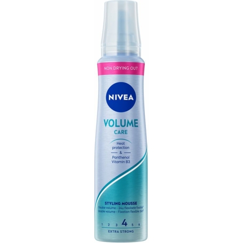 3x NIVEA Haarmousse Volume Care 150 ml