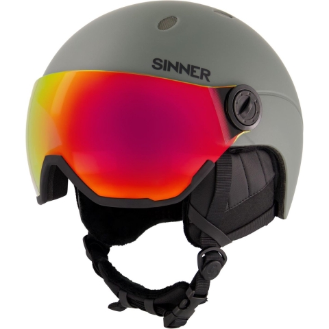 Sinner TITAN VISOR skihelm moss groen, 50-54 cm