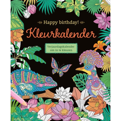 Happy birthday! Kleurkalender