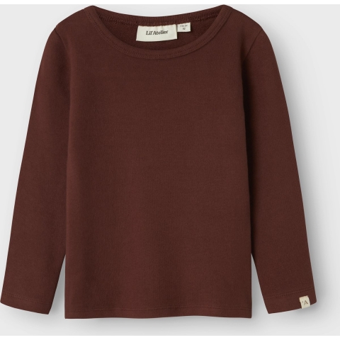 Lil' Atelier Blouse - Slank - NmfThora - Heet Chocolate - Lil Atelier - 5 jaar (110) - Shirts