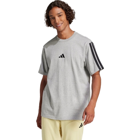 T-shirt van eenvoudige jersey adidas Essentials 3-Stripes