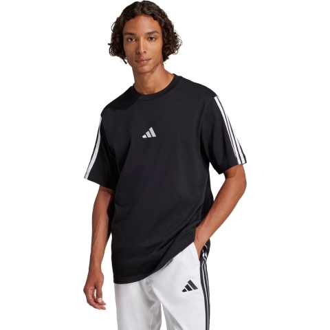 T-shirt van eenvoudige jersey adidas Essentials 3-Stripes
