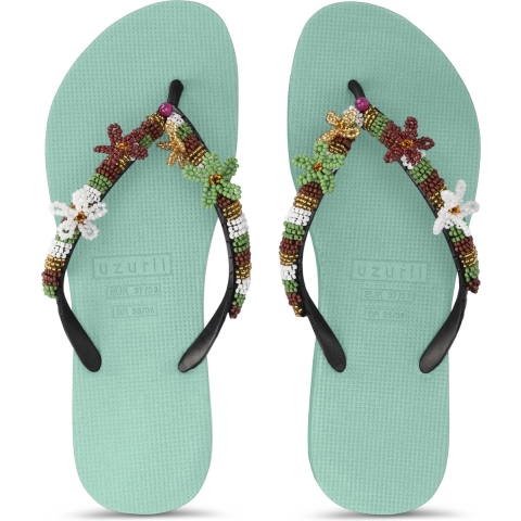 Uzurii Las dalias gold mintgroen