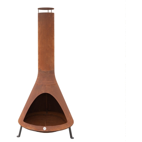 Westmann Stalen tuinhaard -- 70x70x160 cm roest