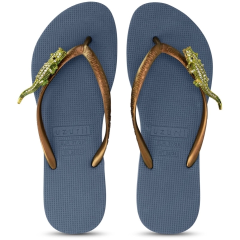 Uzurii Green crocodile switch marineblauw