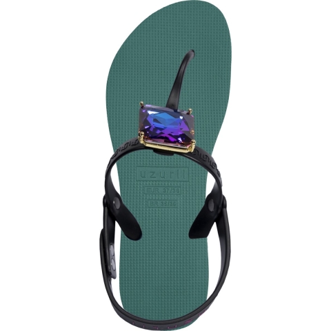 Uzurii Selena butterfly chrystal bosgroen