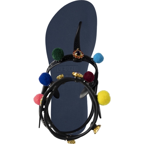 Uzurii Mystique pompom marineblauw