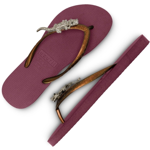 Uzurii Silver crocodile switch robijn