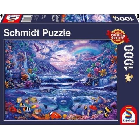 Maanlicht Oase, 1000 stukjes Puzzel