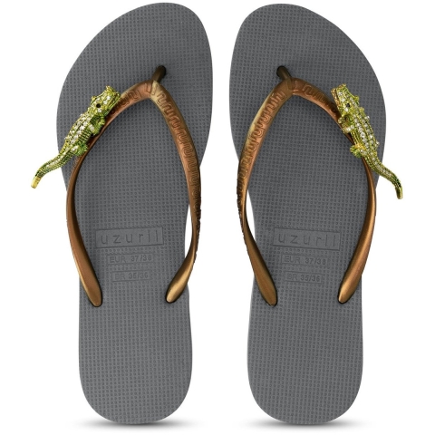 Uzurii Green crocodile switch zilver