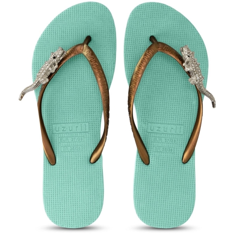 Uzurii Silver crocodile switch mintgroen