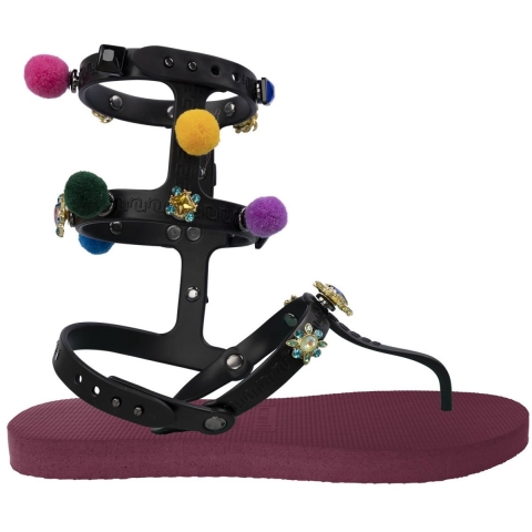 Uzurii Mystique pompom robijn