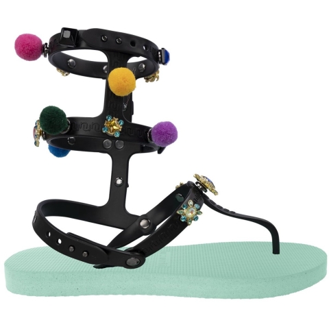 Uzurii Mystique pompom mintgroen