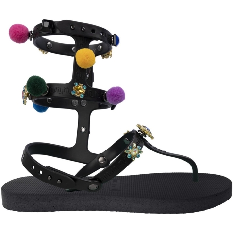 Uzurii Mystique pompom zwart