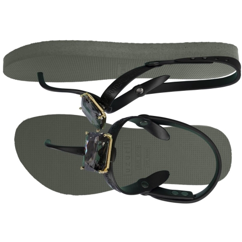 Uzurii Selena diamond silver legergroen