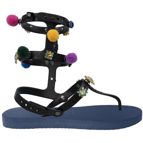 Uzurii Mystique pompom marineblauw