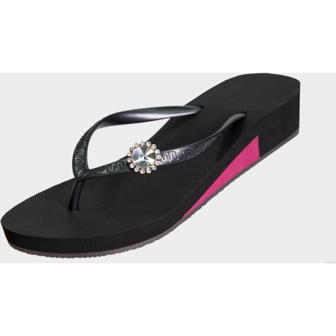 Uzurii Block switch dames slipper met hak zwart, , maat: