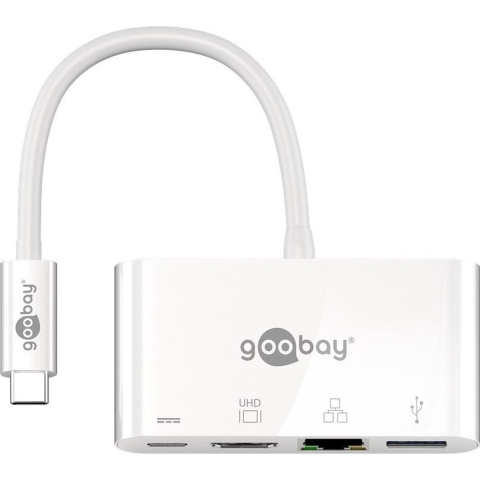 Goobay USB-C Multiport-Adapter HDMI+Eth