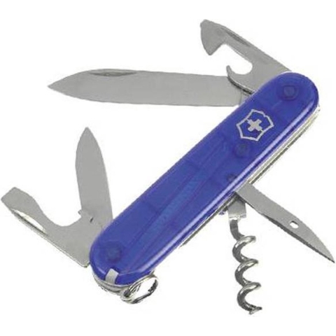 Victorinox Spartan 1.3603.T2 Zwitsers zakmes Aantal functies 12 Blauw (transparant)