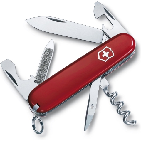 Victorinox Sportsman 0.3803 Zwitsers zakmes Aantal functies 17 Rood