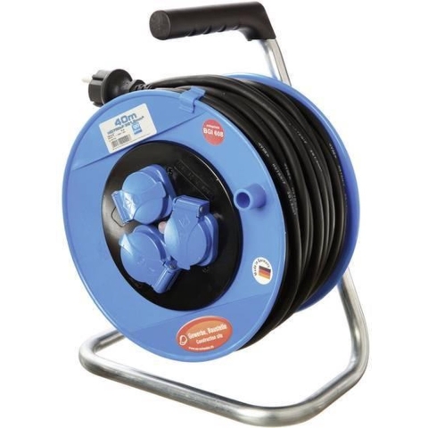 AS Schwabe 11108 Kabelhaspel 40.00 m Zwart Randaarde stekker