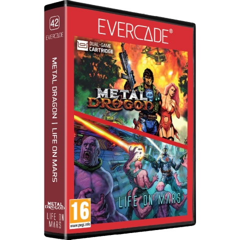 Evercade Metal Dragon / Life on Mars Arcade Cartridge 1