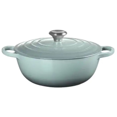 Le Creuset Marmite Braadpan Signature 'Sea Salt' Ø26cm / 4.1L