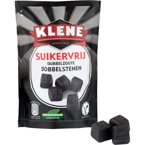 Klene Dubbelzoute Dobbelstenen Suikervrij