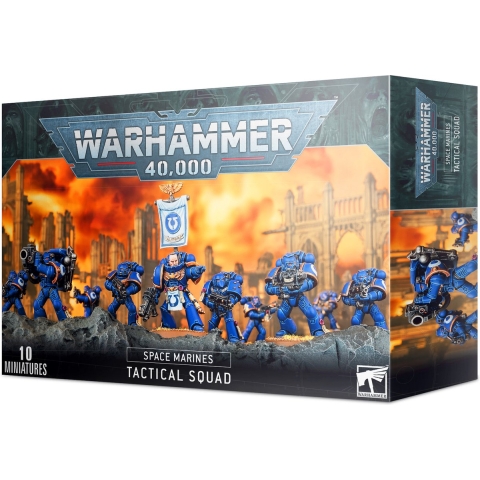 Figurine Games Workshop Warhammer 40k - Space Marine Tactical Squad (x10)