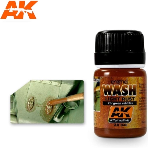 Emaille-effect pot AK Interactive Light Rust Wash